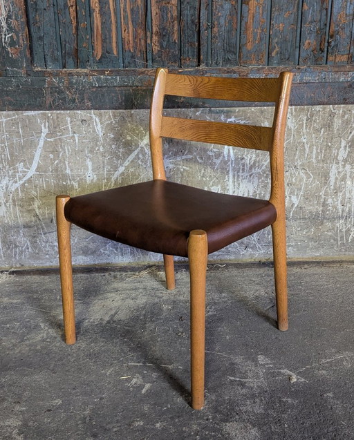 4x model 84 dining chairs -Moller Denmark 