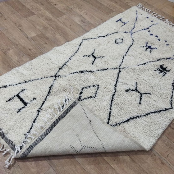 Image 1 of Tribal Berber Rug – Tribaal Berbertapijt | Moroccan Wool Rug | 260 × 145 cm