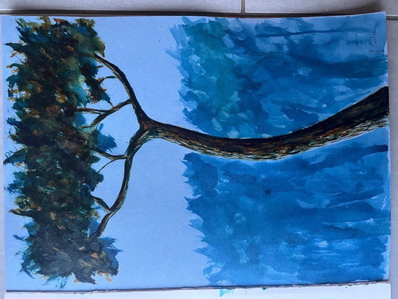 Image 1 of Inkt op papier, 42x30cm.