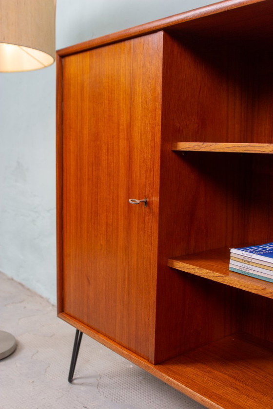 Image 1 of Vintage teak chest of drawers, bookcase, sideboard, cabinet, mid-century modern