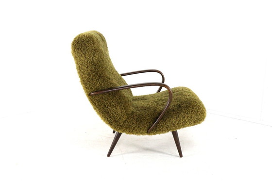 Image 1 of Vintage fauteuil Doodly gestoffeerd harig fluffy