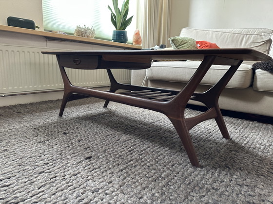 Tavolino da Caffè Mid Century di Louis Van Teeffelen in Teak – Tavolini da caffè, Wood (photo 4 of 5)