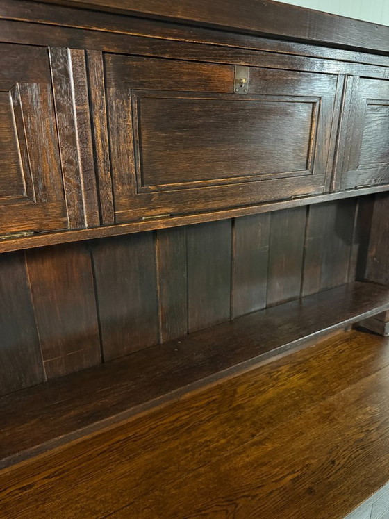 Assembled antique crisis cabinet 1900-1940, Wall cabinet, Wood, Brown, Klassiek (photo 12 of 15)
