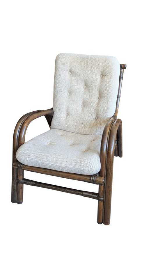 Fauteuil vintage, rétro, style Boho