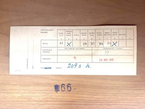 Scrivania Direzionale Arne Vodder Modello 209 – Sibast, 1970 – Scrivanie, Wood, Vintage (photo 14 of 14)