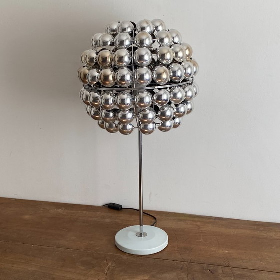 Space Age Kinetic Lamp. 1970. – Table lamps, Plastic, Metal (photo 3 of 7)