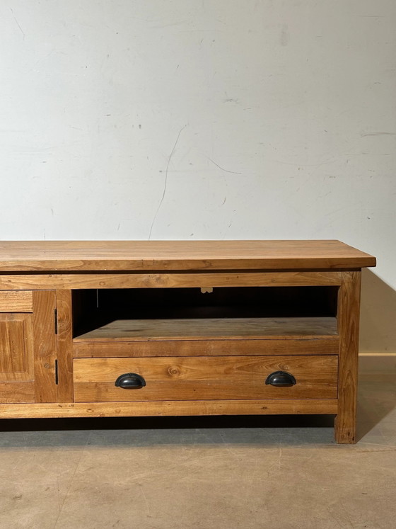 Mueble de TV antiguo de teca maciza – Muebles TV (photo 4 of 5)