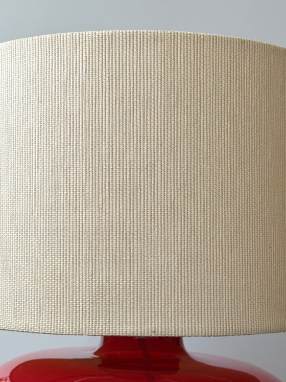 Lampada Vintage IKEA B0211 STOCKHOLM, design rosso rubino, Lampade da tavolo, Vetro (foto 4 di 8)