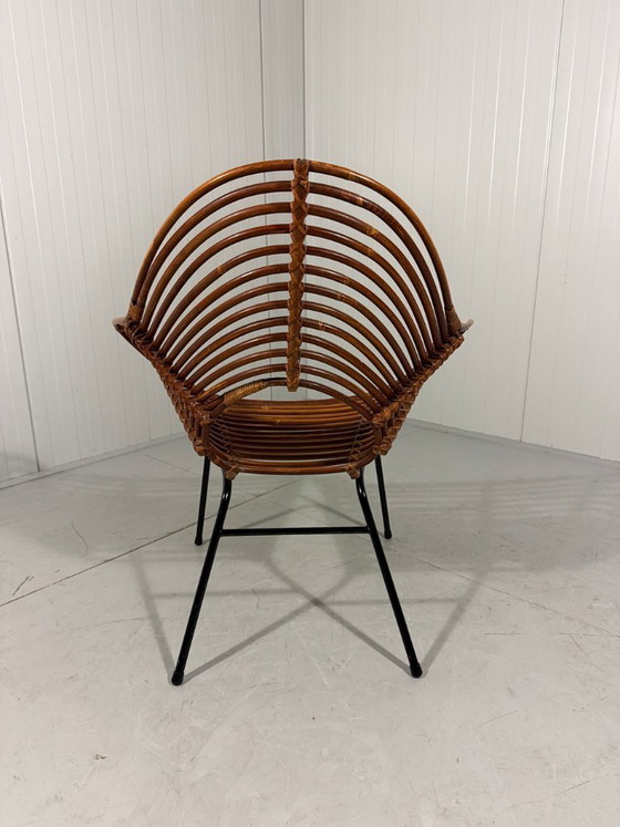 Image 1 of Rotan fauteuils van Rohé Noordwolde, Nederland 1960’s