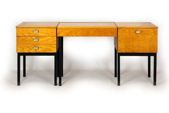 Image 1 of Mid-Century Modular Ash Desk with Mirror from Up Zavody, Czechoslovakia, 1970s