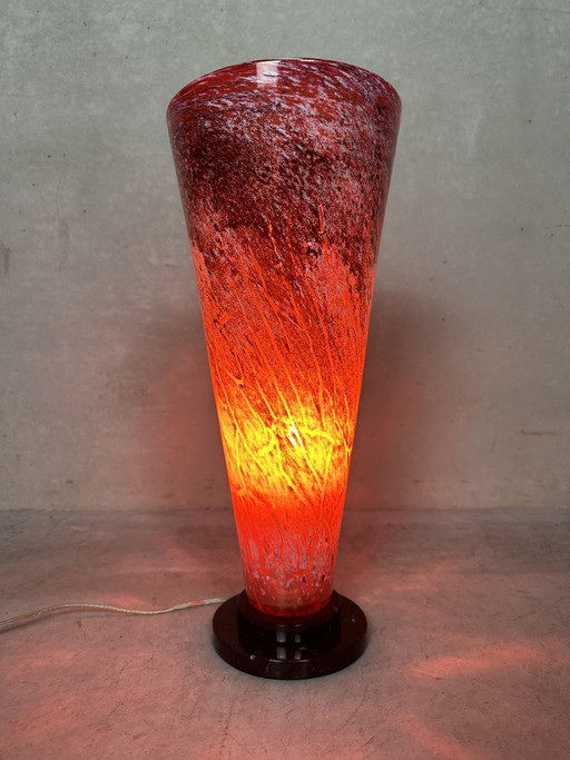 Art Deco Table Lamp - Glass