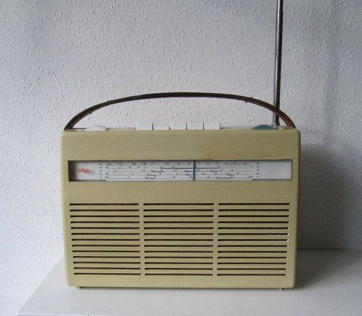 Radio portable Braun T 23 Dieter Rahms – decoratieve objecten, Plastic, Leather