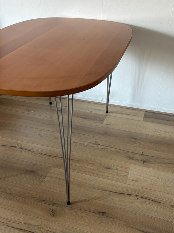 Tavolo da pranzo danese vintage – Tavoli da pranzo, Legno, Metallo (photo 10 of 14)