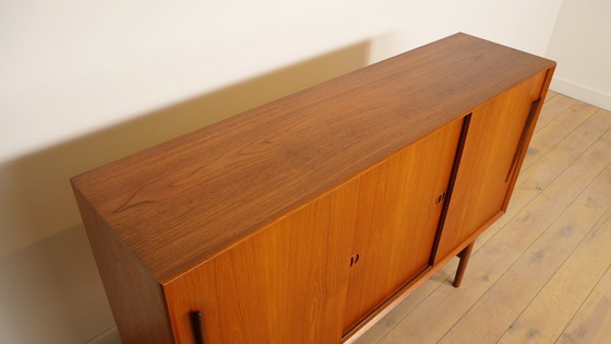 Image 1 of Vintage Highboard | Schuifdeuren | Deens Design | 169 cm