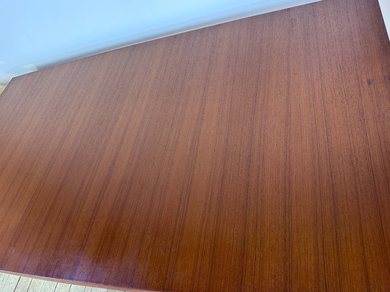 Image 1 of Table a allonges de style scandinave en teck fabrication française 1960