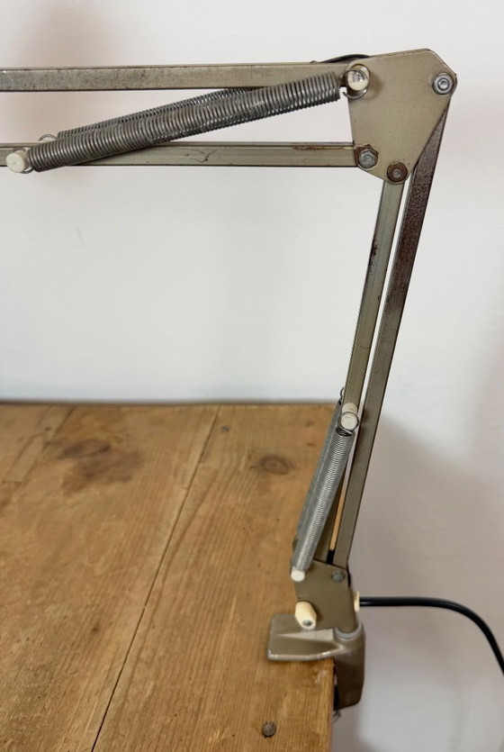 Vintage Brown Adjustable Architect Table Lamp, 1960s – Iron, Metal (photo 7 of 23)