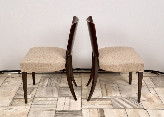 Image 1 of Juego de 4 sillas de comedor H-214 de Jindřich Halabala, década de 1930, Checoslovaquia.