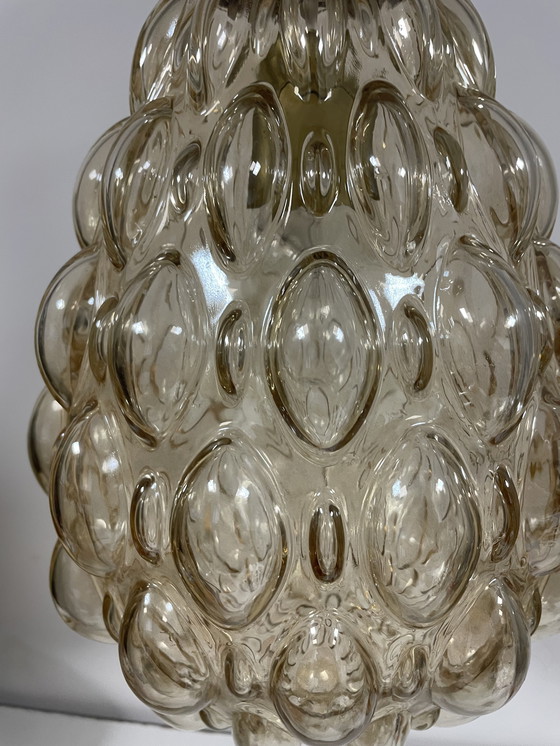 Image 1 of Bubble Round glass pendant lamp 1960s Glashutte Limburg, Helena Tynell