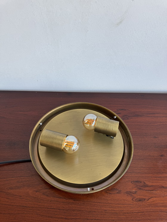 Image 1 of Vintage Bubble Glas Inbouwlamp - Mid Century Ruimte Tijdperk Stijl