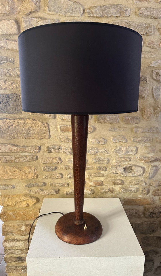 LAMPE ART DECO – Textile, Bois (photo 8 of 16)