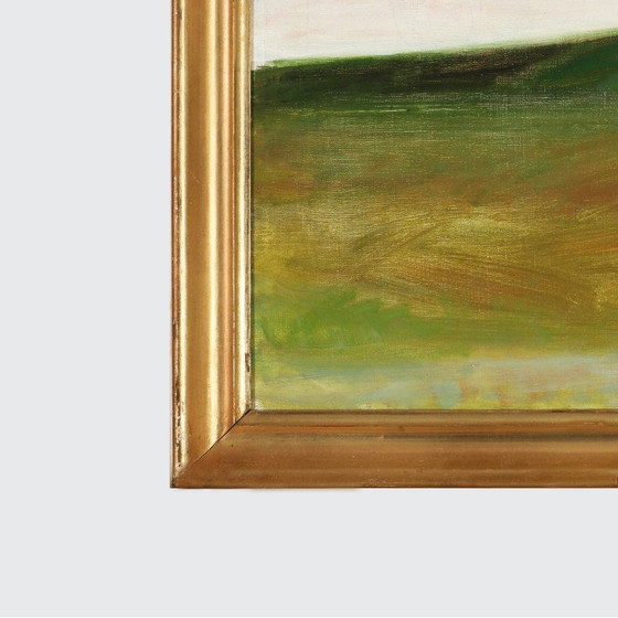 Image 1 of Tableau vintage Paysage par Poul Sørensen, Danemark