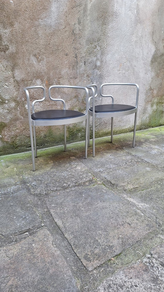 Image 1 of Coppia di poltrone in alluminio di Henning Larsen