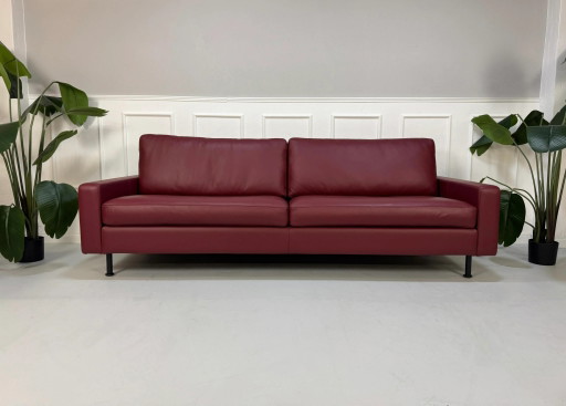 COR Conseta Sofa Leder Bordeaux Rot + Ablage Ausstellungsstück