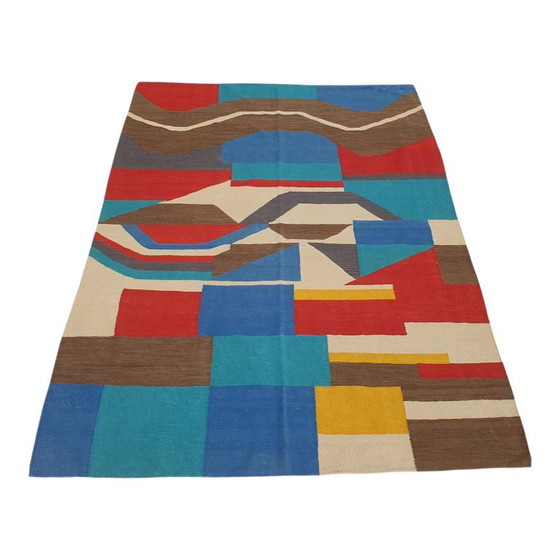 Tapis Tapisserie Sonia Delaunay Serpent Noir | Laine Fait Main | 208×308 cm – Cotton (photo 4 of 12)