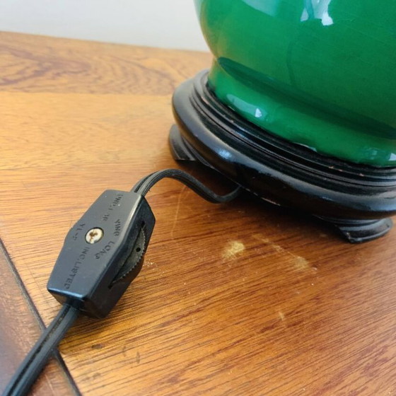 Image 1 of Old green lamp base