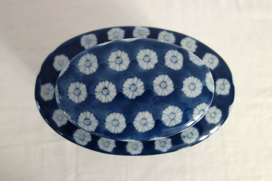 Image 1 of Gran caja de té de inspiración asiática de los años 60