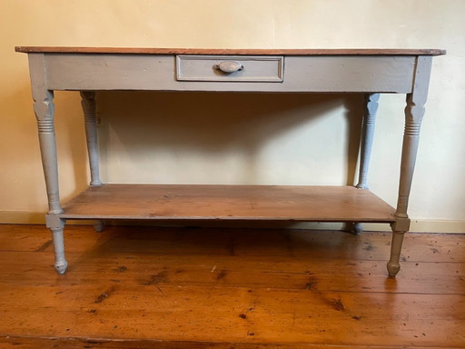 Side Table Wandtafel dubbel Plateau Frans