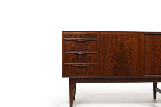 Image 1 of High Quality Danish Sideboard with Brass Handle Inlays 1950s