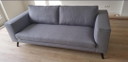 Modern 3-seater Zizeau sofa grey (Nika grey 65)