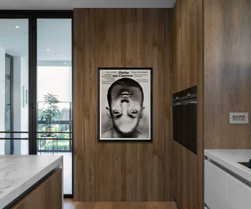 🔥 Pfeffer aus Cayenne – vers 1968 – Affiche originale A1 de F+R Grindler | Sérigraphie | 84 × 59 cm | Allemagne