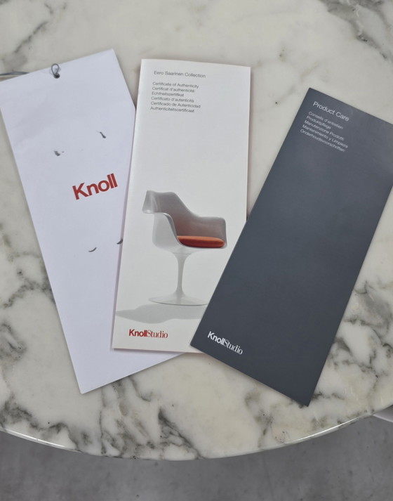Tavolo ovale Knoll Studio + sedie Tulip Knoll (nuove) – Set da pranzo, Aluminium, Marble (photo 14 of 14)