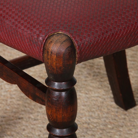 Image 1 of Set van 6 art-deco stoelen, Frans werk uit de jaren 30.