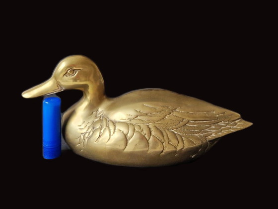 Image 1 of Pato grande de cobre macizo - años 70 - 1245 gramos