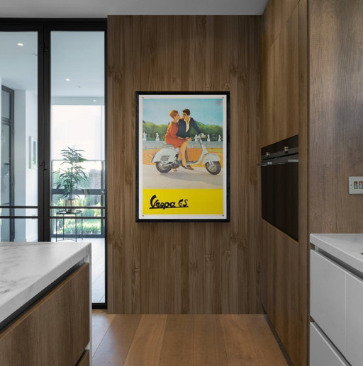 Vespa G.S. – c. 1960 – Original Vintage Advertising Poster – Mid-Century Modern – 100.0x70.0 cm