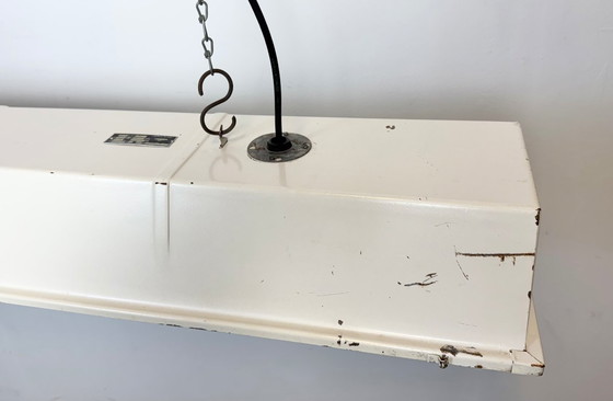 Image 1 of Tube lumineux suspendu industriel beige de la marque Famor, années 1970