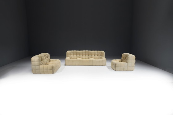 Image 1 of Stunning Kashima Sofa in original leather by Michel Ducaroy for Ligne Roset 1980