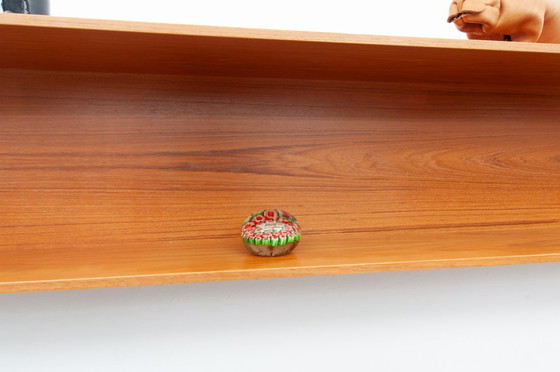 Image 1 of Mensola da parete in teak da 200 cm di Walter Wirz per Wilhelm Renz, anni '60