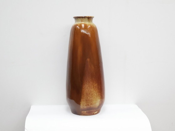 Vintage floor vase / brown / Germany – Ceramic (photo 3 of 5)