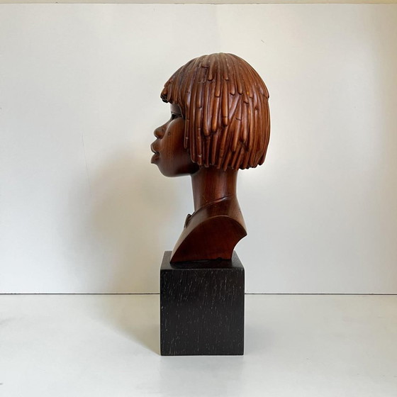 Africanist Sculpture in Palm Wood, 1950 – Art Deco (photo 6 of 13)