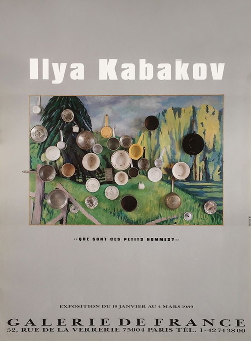 Ilya KABAKOV КАБАКОВ Expo 89 – Galerie de France – Paris Plakat 1989