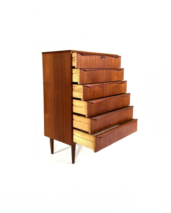 Image 1 of Cassettiera danese vintage in teak degli anni '60