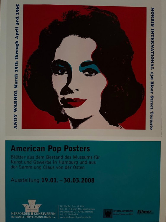 Image 1 of Andy Warhol (1928-1987), Liz, 1965, © 2008 Andy Warhol Foundation for the Visual Arts/ARS, New York, Herforder Kunstve