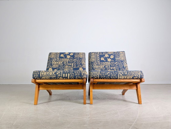 Image 1 of 2x Original Getama GE370 Midcentury Sessel Hans J. Wegner Eiche