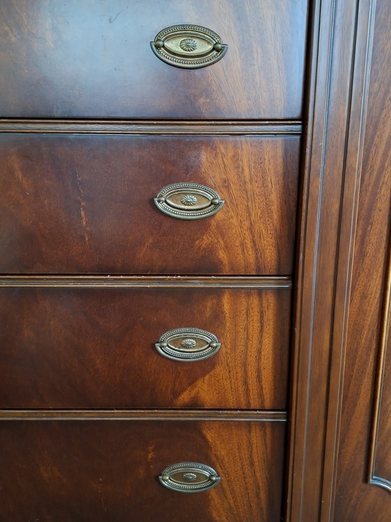 Exclusieve Heldense "Re-Furn" Modulaire Wandkast – Mahoniehout (1990) Met Complete Historie – Glass, Wood (photo 12 of 12)