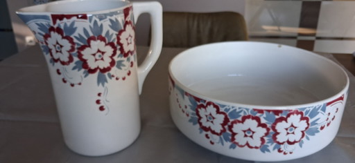 Toilet set Faiencerie St Ghislain Belgique