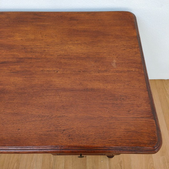 Bureau de banquier ancien en chêne, bureau en bois, bureau – Bureaux, Wood (photo 13 of 17)